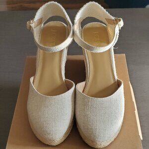 J. Crew Ankle-strap Espradrille Wedges